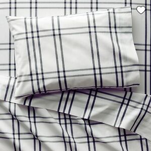 Crate and Barrel Organic Cotton Grey Toddler Sheet Set